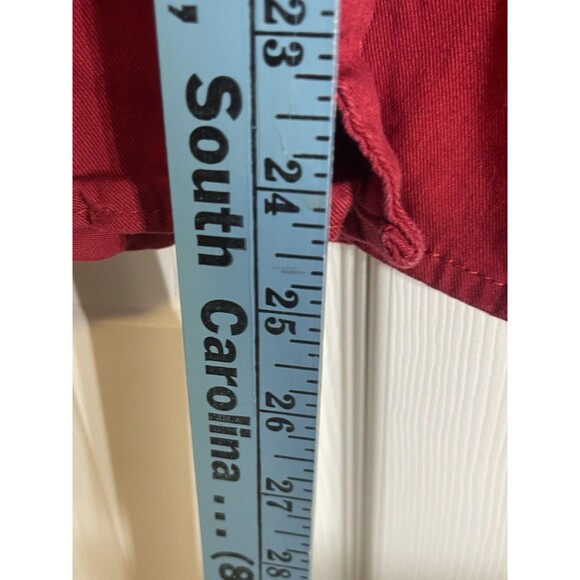ce schmidt workwear denim shirt Medium Red W/ Metal Snap Buttons - Picture 6 of 9